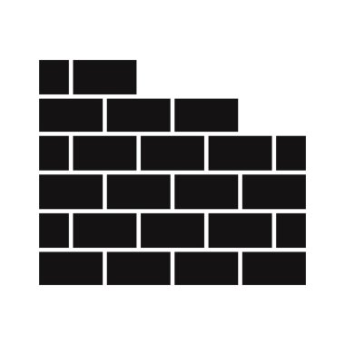 Wall Construction Glyph Vektör Simgesi Kolayca düzenlenebilir veya düzenlenebilir