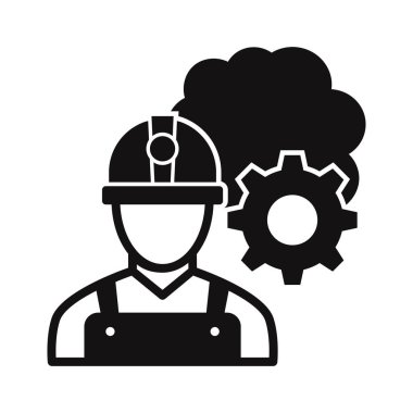 Çalışma süreci Glyph Vektör Simgesi Kolayca düzenleyebilen veya düzenleyebilen