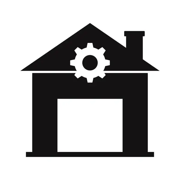 Renovación Del Hogar Glyph Vector Icon Que Puede Modificar Editar — Vector de stock