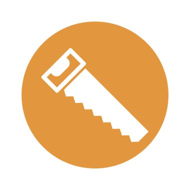 Kolayca düzenleyebilen ve düzenleyebilen el testeresi Glyph Vektör Simgesi