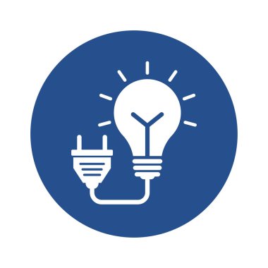 Elektrik ampulü Kabartma Arkaplan Vektör Simgesi Kolayca düzenleyebilen