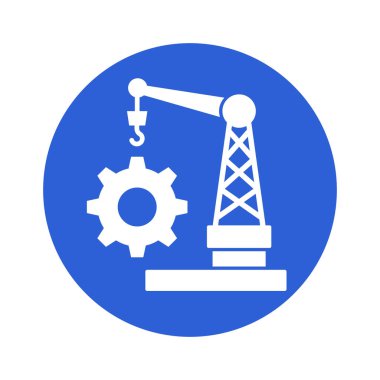 Cogwheel kaldırıcı Glyph Arkaplan Vektör Simgesi Kolayca düzenleyebilen veya düzenleyebilen