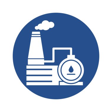 Kömür santrali Glyph Arkaplan Vektör Simgesi Kolayca düzenleyebilen