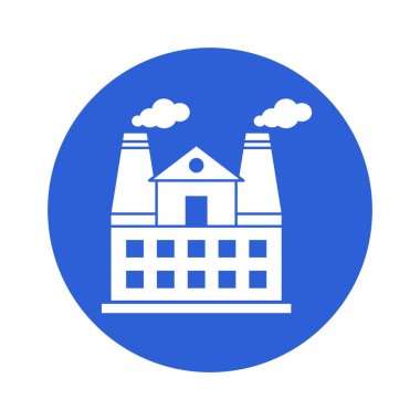 Fabrika Kabartma Arkaplan Vektörü Simgesi Kolayca düzenleyebilen veya düzenleyebilen