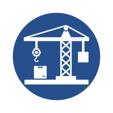 Kutu Kaldırıcı Glyph Arkaplan Vektör Simgesi Kolayca düzenleyebilen