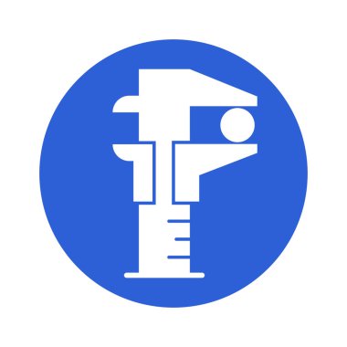  Vernier ayarlı tutucu Glyph Vektör Simgesi Kolayca düzenleyebilen