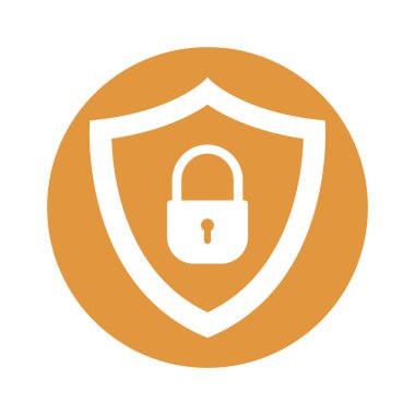 Güvenlik kalkanı Glyph Arkaplan Vektör Simgesi Kolayca düzenleyebilen