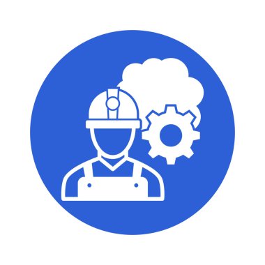 Çalışma süreci Glyph Arkaplan Vektör Simgesi Kolayca düzenleyebilen veya düzenleyebilen