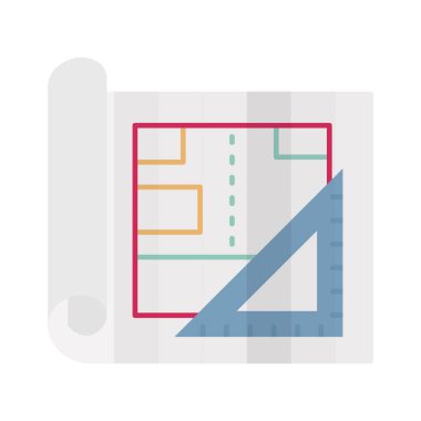 Kolayca değiştirilebilir ya da düzenlenebilir kağıt düz vektör simgesi