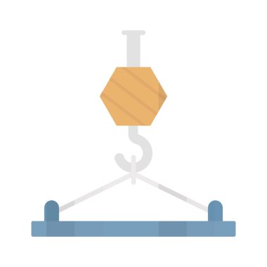 Turna kancası Düz vektör simgesi Kolayca değiştirilebilir veya düzenlenebilir