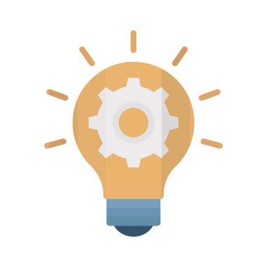 Kolayca değiştirilebilen veya düzenlenebilen yaratıcı bir düz vektör simgesi