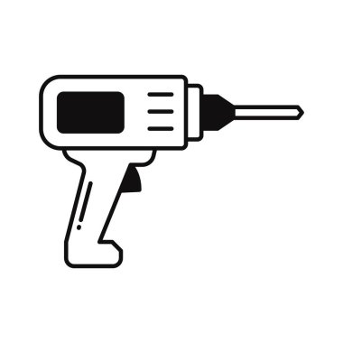 Sondaj makinesi izole edilmiş vektör simgesi, herhangi bir biçim veya biçimde kolaylıkla değiştirilebilir veya düzenlenebilir