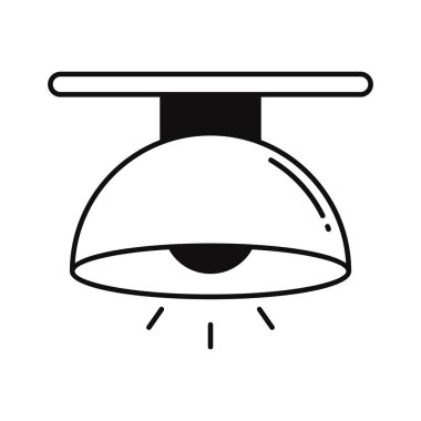 Ampul izole edilmiş Vektör simgesi, herhangi bir biçim veya biçimde kolaylıkla değiştirilebilir veya düzenlenebilir