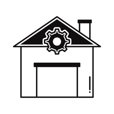 Ev yenileme Yarı Glyph Vektör Simgesi Kolayca düzenleyebilen