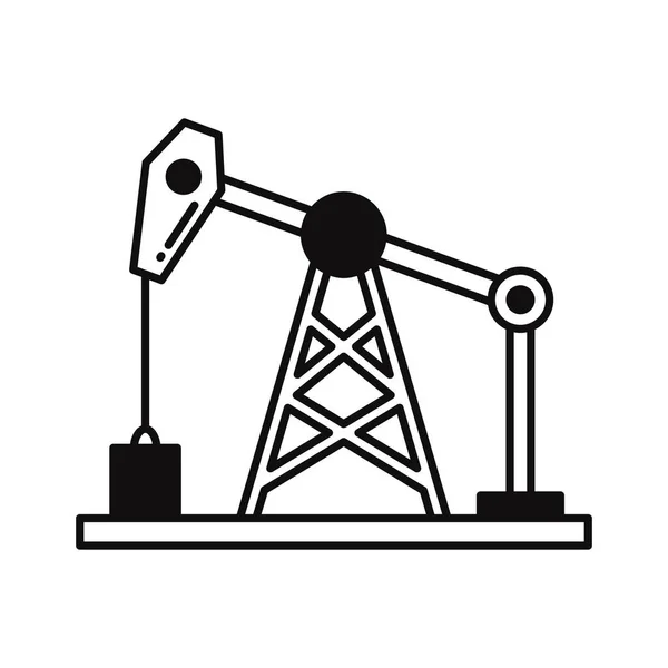 Машина Бурения Нефти Изолированный Вектор Значок Который Легко Изменять Редактировать — стоковый вектор