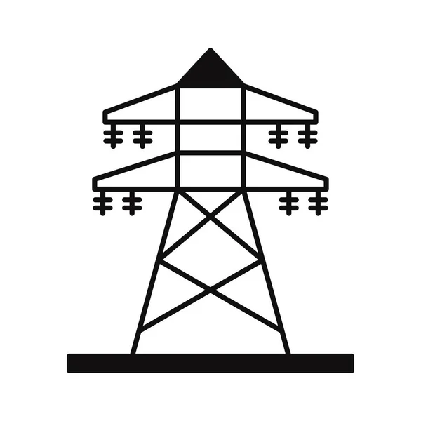 Tour Électricité Isolée Icône Vectorielle Qui Peut Facilement Modifier Modifier — Image vectorielle