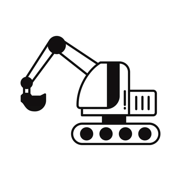Lifter Vehicle Isolated Vector Icon Which Can Easily Modify Edit — Stock Vector