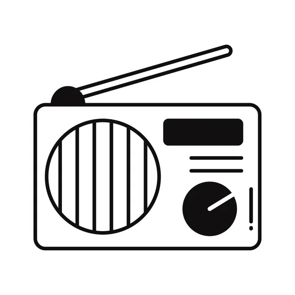 Radio Half Glyph Vector Icon Das Leicht Geändert Oder Bearbeitet — Stockvektor