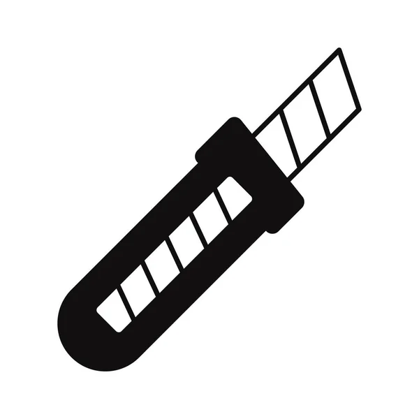 Box Cutter Tool Half Glyph Vector Icon Which Can Easily — стоковый вектор