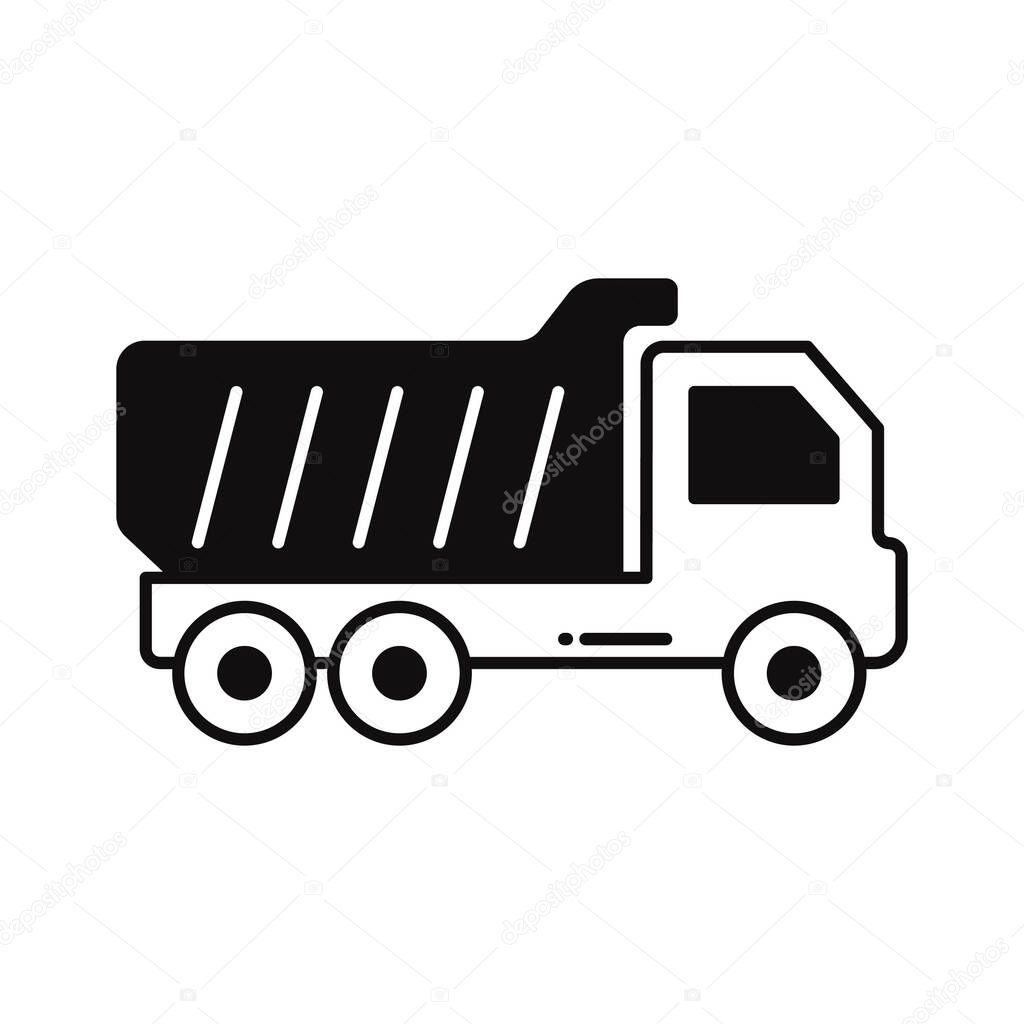 Garbage truck  Isolated Vector icon which can easily modify or edit in any style or shape