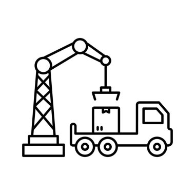 Herhangi bir biçim veya şekilde kolayca düzenleyebilen izole edilmiş vektör simgesi kaldırma kutusu