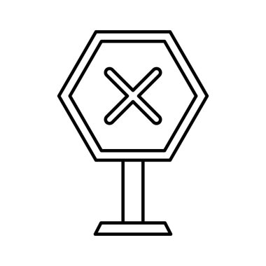 Herhangi bir biçim veya şekilde kolayca düzenleyebilen ve düzenleyebilen yasaklı Vektör simgesi