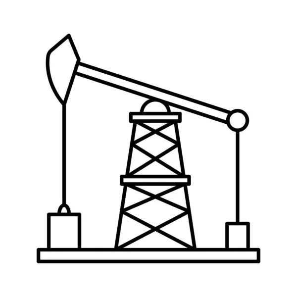 Olie Boren Geïsoleerde Vector Pictogram Dat Gemakkelijk Kan Wijzigen Bewerken — Stockvector