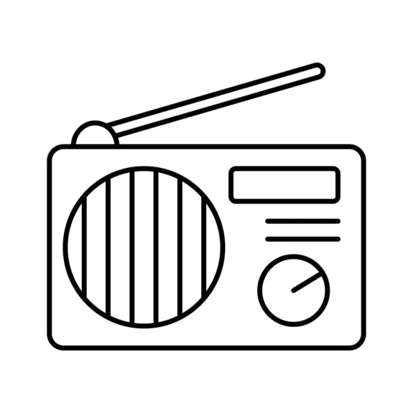 Radio Isolated Vector Icon Which Can Easily Modify Edit Any — Stock Vector