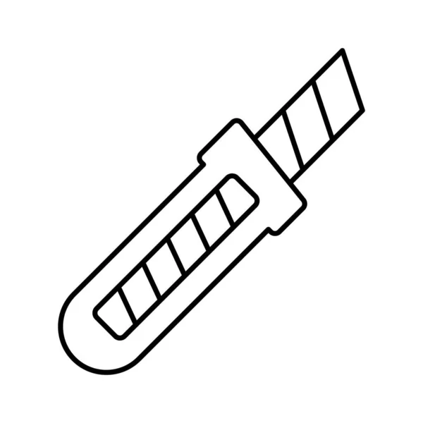Box Cutter Tool Isolated Vector Icon Which Can Easily Modify — Stock Vector