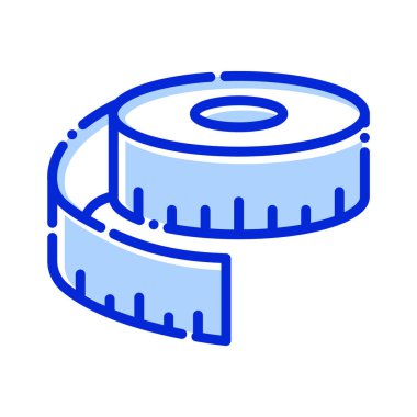 Ölçüm, cetvel, bant cetvel, araç tamamen düzenlenebilir vektör simgesi