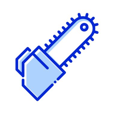 Elektrikli testere, inşaat, testere, tamamen düzenlenebilir vektör simgesi