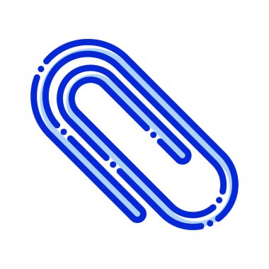 Kağıt atacı, ataç, bağlantı, eklenti tam olarak düzenlenebilir vektör simgesi