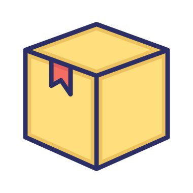 Kutu, hediye kutusu, alışveriş, hediye tamamen düzenlenebilir vektör simgesi