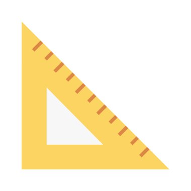 Açıölçer, kare, üçgen, geometri tam olarak düzenlenebilir vektör simgesi