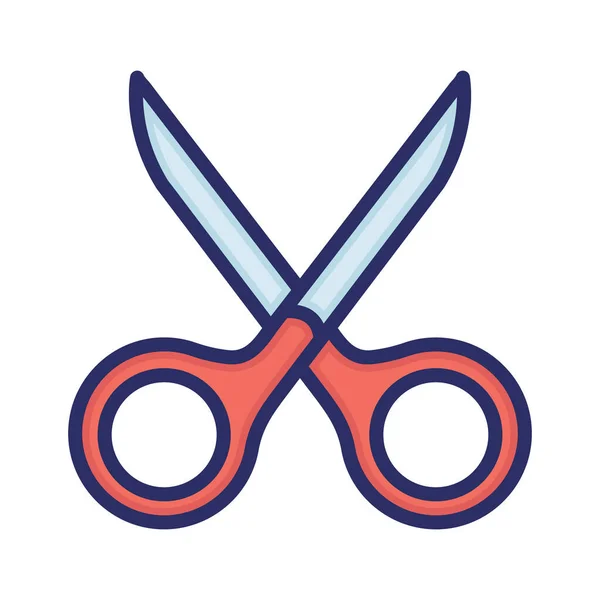 Scissor Tool Cut Cutting Fully Editable Vector Icon — Stock Vector