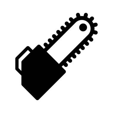 Elektrikli testere, inşaat, testere, tamamen düzenlenebilir vektör simgesi