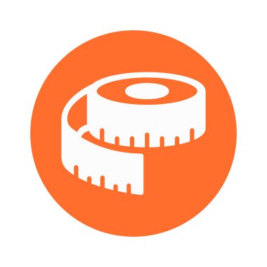 Ölçüm, cetvel, bant cetvel, araç tamamen düzenlenebilir vektör simgesi