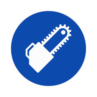 Elektrikli testere, inşaat, testere, tamamen düzenlenebilir vektör simgesi