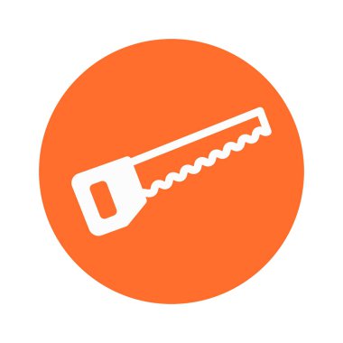 Testere, bade, keski, tamamen düzenlenebilir vektör simgesi