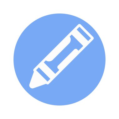 Boya kalemi, çizim, anaokulu, renk tamamen düzenlenebilir vektör simgesi