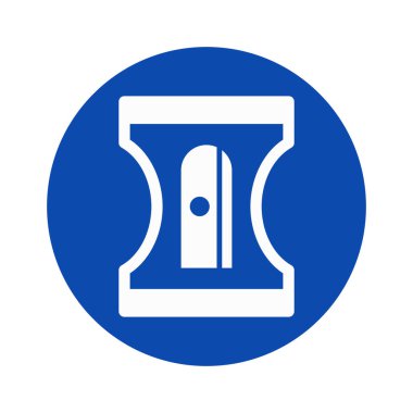 Keskinleştirici, araç, durağan, kalem tamamen düzenlenebilir vektör simgesi