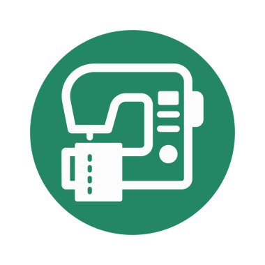 Dikiş makinesi, makine, dikiş, tamamen düzenlenebilir vektör simgesi