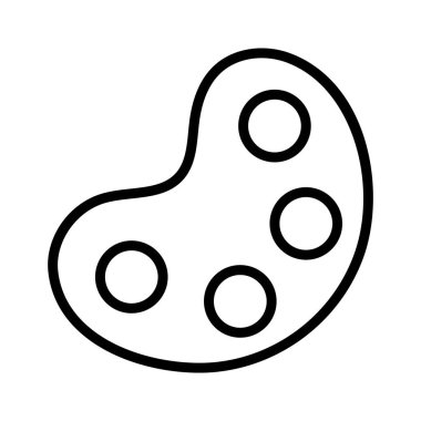 Paleti Boya, Boya, Boya, Renk tamamen düzenlenebilir vektör simgesi