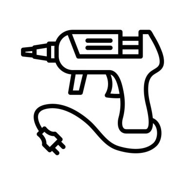 Yapıştırıcı tabancası, yapıştırıcı, silah, araç tamamen düzenlenebilir vektör simgesi