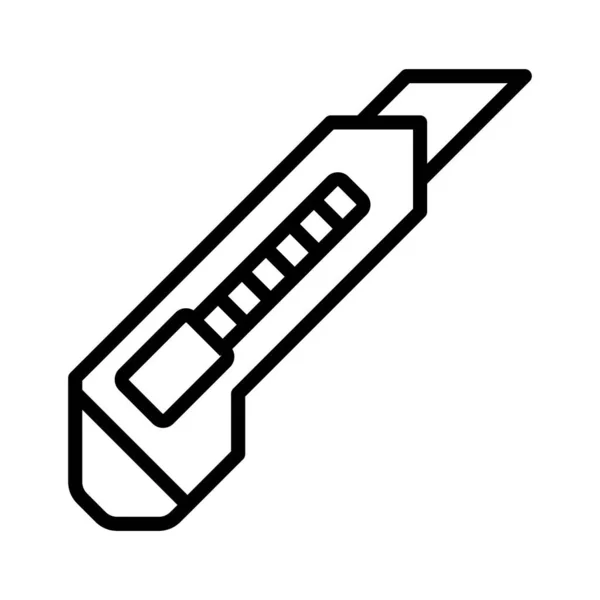 Snijmachine Snijmachine Gereedschap Mes Volledig Bewerkbaar Vectoricoon — Stockvector