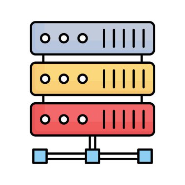 Veri sunucusu Kolayca değiştirebilen veya düzenleyebilen vektör simgesini doldur
