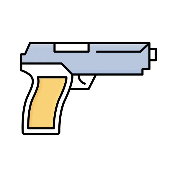 Gun Fill Vector Icon Which Can Easily Modify Edit — Stock Vector