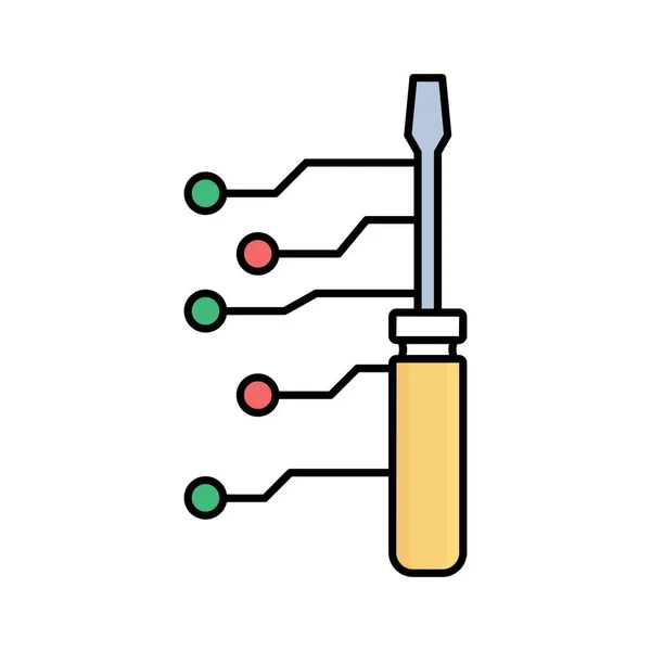 Constructing Tool Fill Vector Icon Which Can Easily Modify Edit — Stock Vector