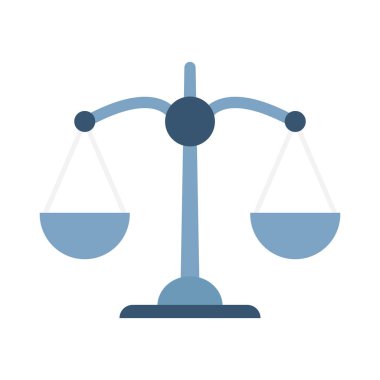 Kolayca değiştirebilen veya düzenleyebilen dengeli ölçekli düz vektör simgesi