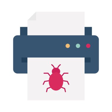  Etkilenmiş çıktı Düz vektör simgesi kolayca değiştirebilir ya da düzenleyebilir